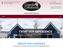 Tablet Screenshot of cupolacreationspa.com